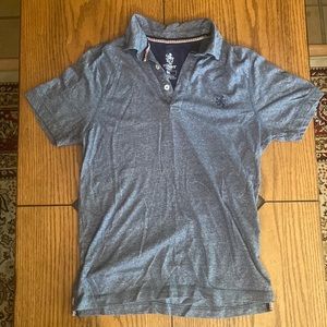 Rugby University Soft Polo Shirt Gray